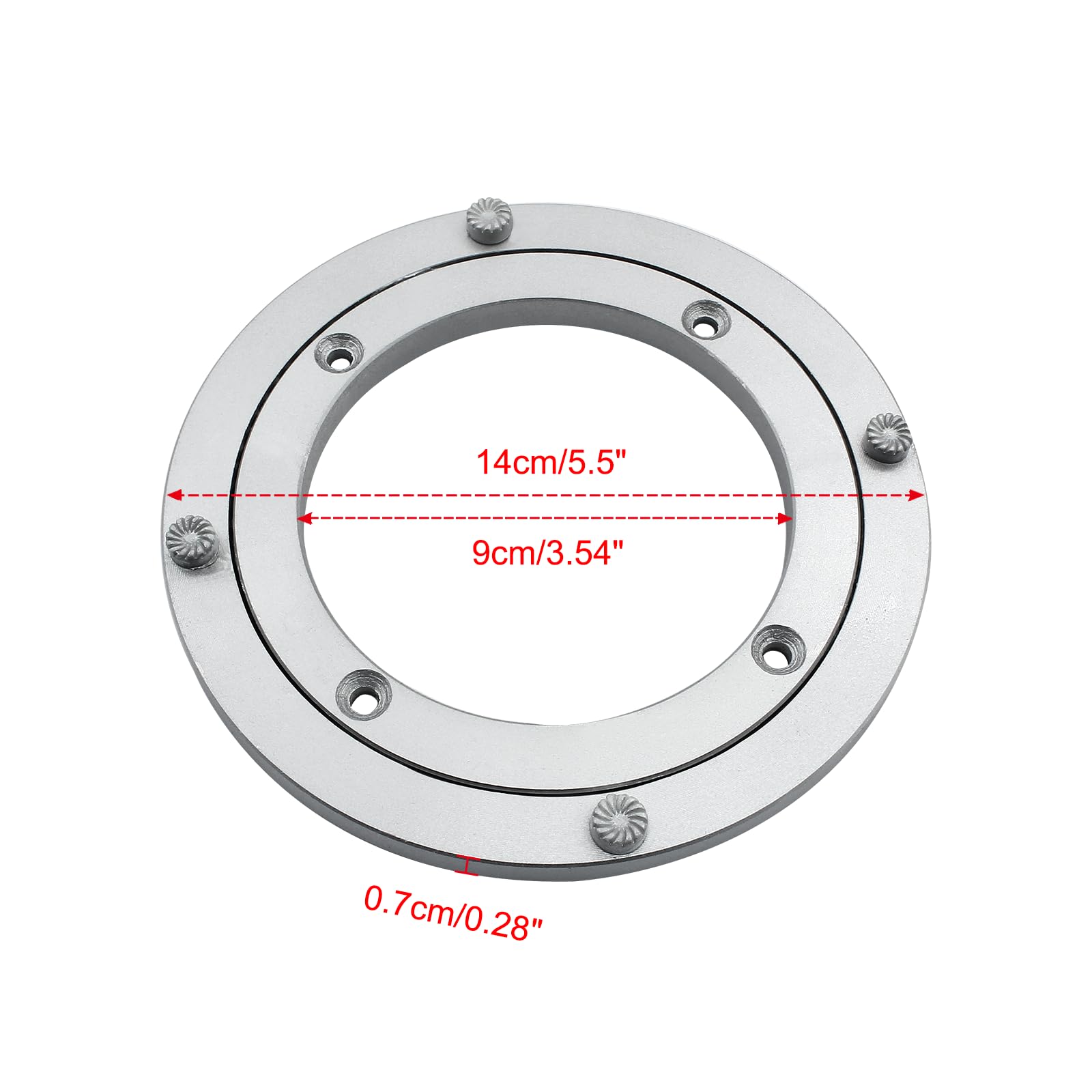 Bivethoi Turntable Ring 8", Lazy Susan Rotating Bearing Heavy Duty Swivel Plate for Round Table