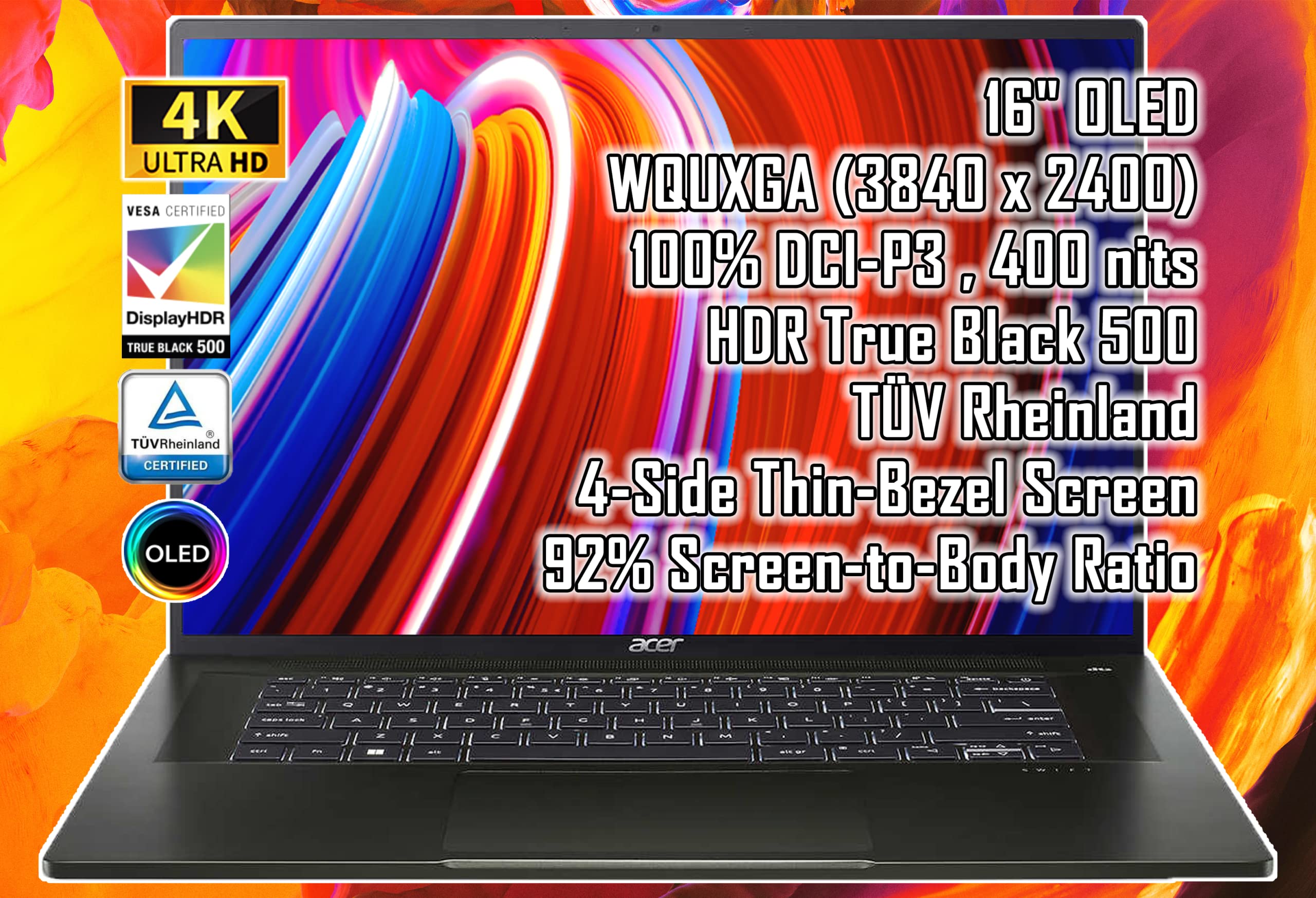 Acer Predator Helios Neo 16" WQXGA 165Hz IPS Gaming Laptop, 13th Gen Intel Core i7-13700HX(16-Core), NVIDIA GeForce RTX 4060, 24GB DDR5 RAM, 1TB PCIe SSD, Backlit Keyboard, Thunderbolt, Win 11 Home