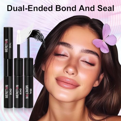 Lash Bond and Seal, Lash Cluster Glue for DIY Eyelash Extensions,Individual Lash Glue for Cluster Eyelash, Strong Hold, Eye Lash Glue for Personal Makeup Use (Black01 Bottle)