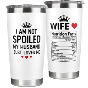 gifts for wife - wife gifts, gifts for her - wedding anniversary for wife, wife birthday gift ideas, mothers day gifts for wife, valentines gifts for her - i love you gifts for her - 20 oz tumbler
