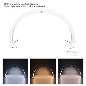 Half Moon Nail Desk Lamp, 40W 28in 2000LM Dimmable LED Half Moon Table Lamp Manicure Lamp with Remote for Beauty, Skincare, Lashes, Eyebrows, 3200K‑5600K, 7 Color, 10 Brightness (US Plug)