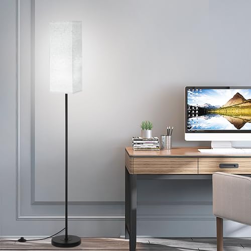 Duheypo Floor Lamps for Living Room, Floor Lamp with Remote Control, Modern Standing Lamp for Bedroom Stepless Dimmable 12W Floor Lamp, 3000k-6500k Elegant Tall Lamps for Living Room Bedroom