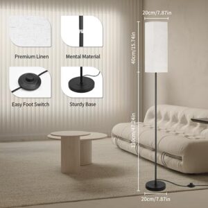 Duheypo Floor Lamps for Living Room, Floor Lamp with Remote Control, Modern Standing Lamp for Bedroom Stepless Dimmable 12W Floor Lamp, 3000k-6500k Elegant Tall Lamps for Living Room Bedroom
