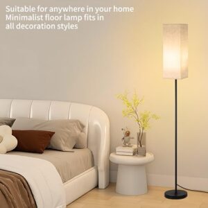 Duheypo Floor Lamps for Living Room, Floor Lamp with Remote Control, Modern Standing Lamp for Bedroom Stepless Dimmable 12W Floor Lamp, 3000k-6500k Elegant Tall Lamps for Living Room Bedroom