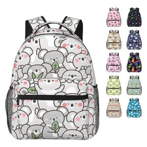 parn cute koala backpack for women men, 16.9 inch cute koala laptop backpack college bag cute travel backpack