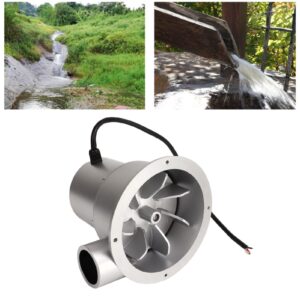 Small Water Turbine Hydro Generator Permanent Magnet Brushless Motor for Hydroelectric Power Generation Supports Charging 12V 24V Batteries for Off Grid Applications (SJ18B)