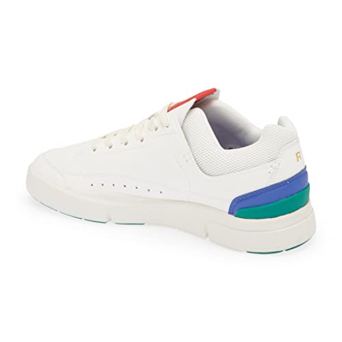 ON Womens The Roger Centre Court Synthetic Leather White Emerald Trainers 7 US