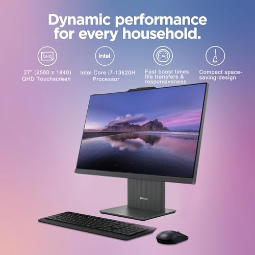 Lenovo IdeaCentre 5i All-in-One Premier Desktop, 23.8" FHD Touchscreen, Intel Core i5-12500H (Beats i7-11370H), 16GB RAM DDR5, 1TB SSD, Wireless KB & Mouse, Wi-Fi 6, Win 11 Home, Grey