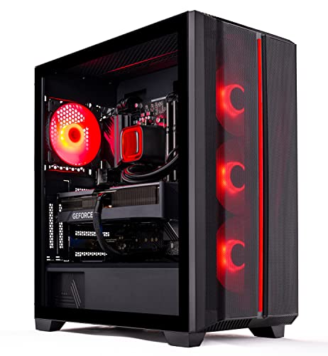 Skytech Gaming Siege Gaming PC Desktop – Intel Core i7 13700F 2.1 GHz, NVIDIA RTX 4060 Ti, 1TB NVME SSD, 32GB DDR5 RAM RGB, 650W Gold PSU, 360mm AIO, 11AC Wi-Fi, Windows 11 Home 64-bit