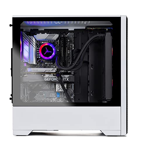 Skytech Gaming Skytech Blaze Gaming PC Desktop – AMD Ryzen 7 5700X 3.4 GHz, NVIDIA RTX 4060 Ti, 1TB NVME SSD, 16GB DDR4 RAM 3200, 650W Gold PSU, 240mm AIO, 11AC Wi-Fi, Windows 11 Home 64-bit