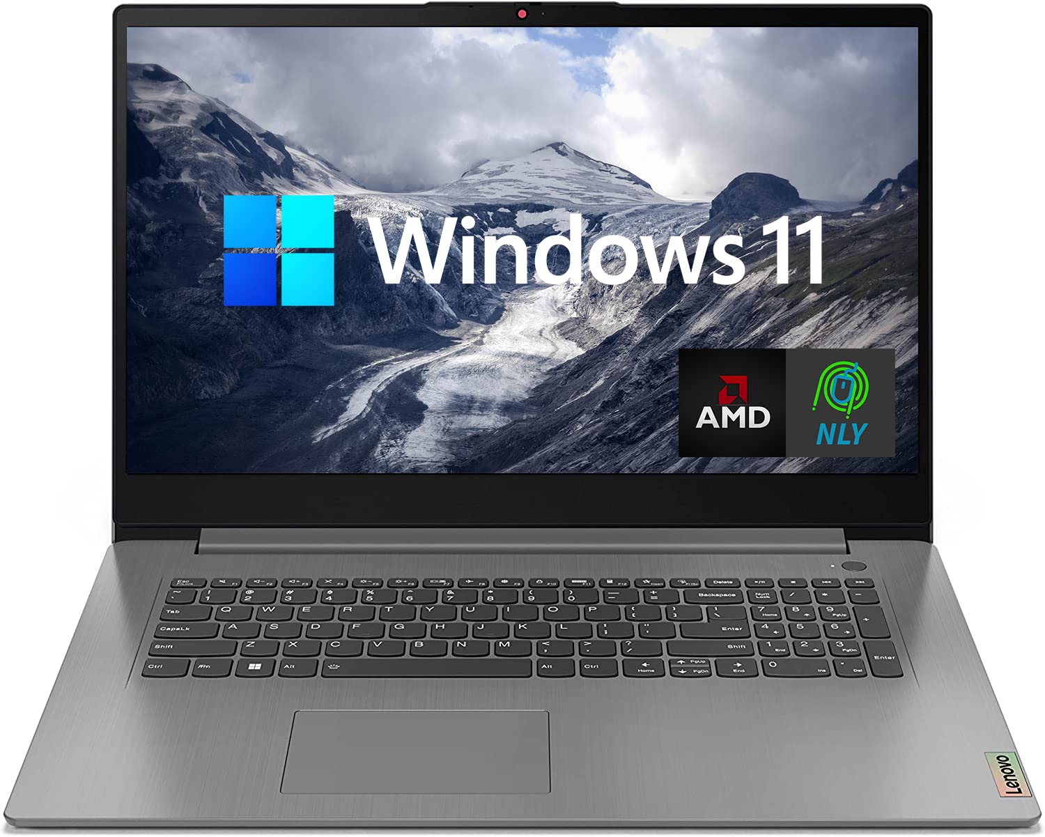 Lenovo 17.3 inch IdeaPad 3 Laptop with Fingerprint Reader, Full HD IPS Display, AMD Ryzen 5 5625U Processor (6 Cores, up to 4.3GHz), 24GB RAM, 1TB SSD, HDMI, Wi-Fi 6, NLY MP, Windows 11 Grey