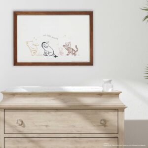 Disney Winnie the Pooh Our Little Family Framed Wood Wall Decor - Adorable Winnie the Pooh Wall Art for Home Decor