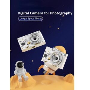 Digital Camera for Photography, 50MP 16X Digital Zoom Vlogging Camera Built in Fill Light, 2.88in IPS Screen, HD 4K Pocket Camera for Teens, Kids, Beginners