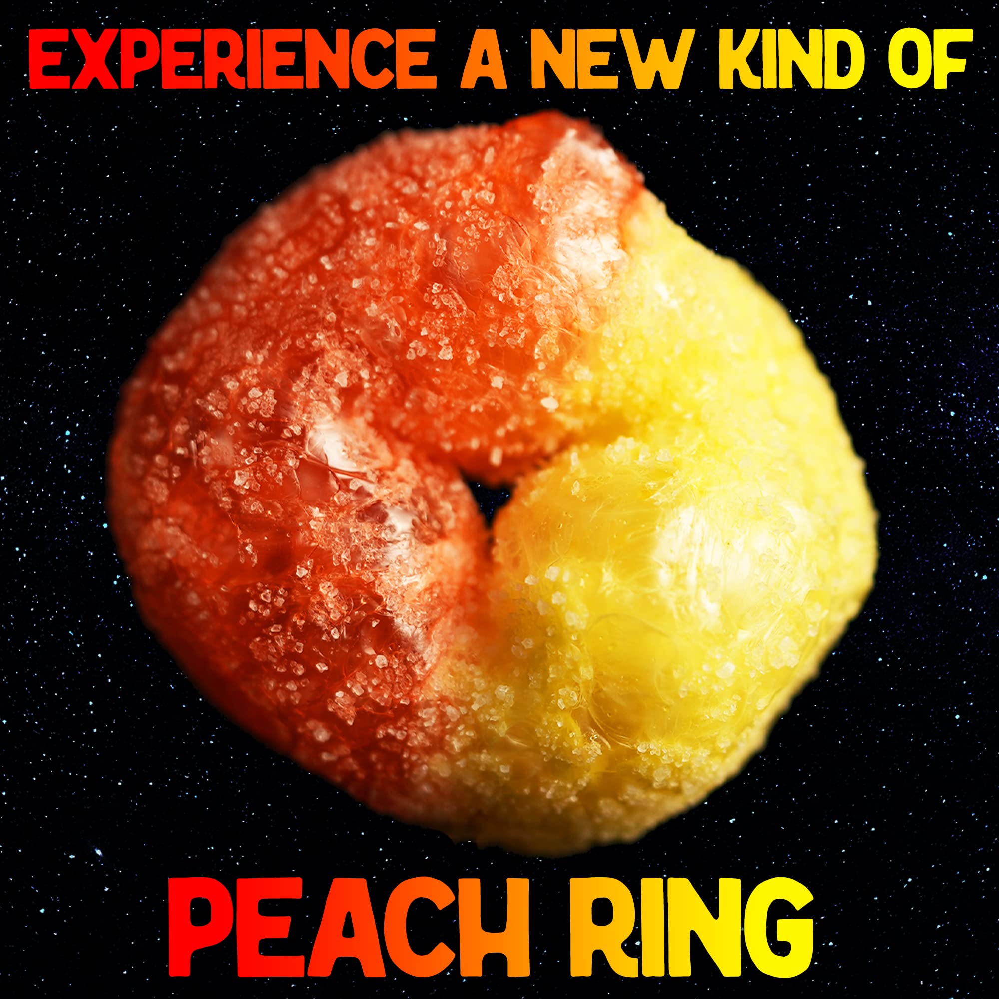 Freeze Dried Peach Rings - Premium Freeze Dried Candy Shipped in a Box for Extra Protection with New Reinforced Bag - Space Age Snacks Freeze Dry Candy (3 Ounces)