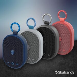 Skullcandy Kilo Wireless Bluetooth Speaker - IPX7 Waterproof Mini Bluetooth Speaker with 24 Hour Battery, Downward Firing Passive Radiator, and True Wireless Pairing - Perfect for Outdoor