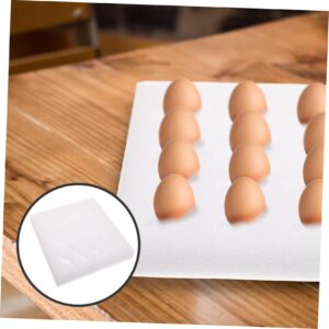 DOITOOL 2pcs Rutin Egg Protection egg holder refrigerator egg organizer egg protective tray portable egg tray eggs organizer reusable egg container egg foam trays the bird pearl cotton