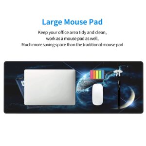 Mouse Pad 11.8x31.5 Protector Anime Rectangle Waterproof Oversized Dining Table Mat Gaming Non-Slip Rubber Mat