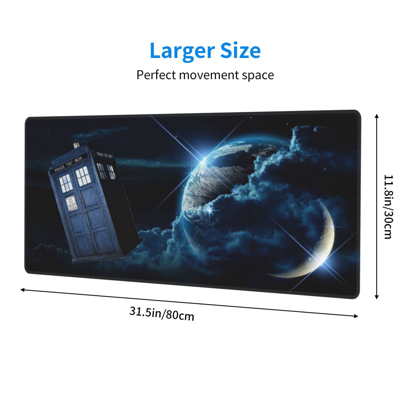 Mouse Pad 11.8x31.5 Protector Anime Rectangle Waterproof Oversized Dining Table Mat Gaming Non-Slip Rubber Mat