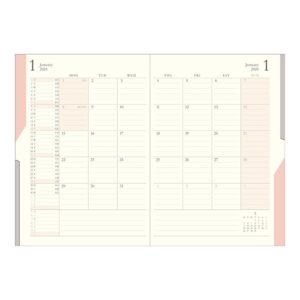 Midori 22268006 ToDo Double Schedule Planner, 2024, B6, Monthly Planner, Orange (Starts October 2023) (orange)