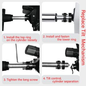 Gjpwyfdc Office Chair Gas Lift Cylinder Replacement Removal Tool - Fix Sinking Office Chair 28mm/1.1-Inch for Stop Sinking