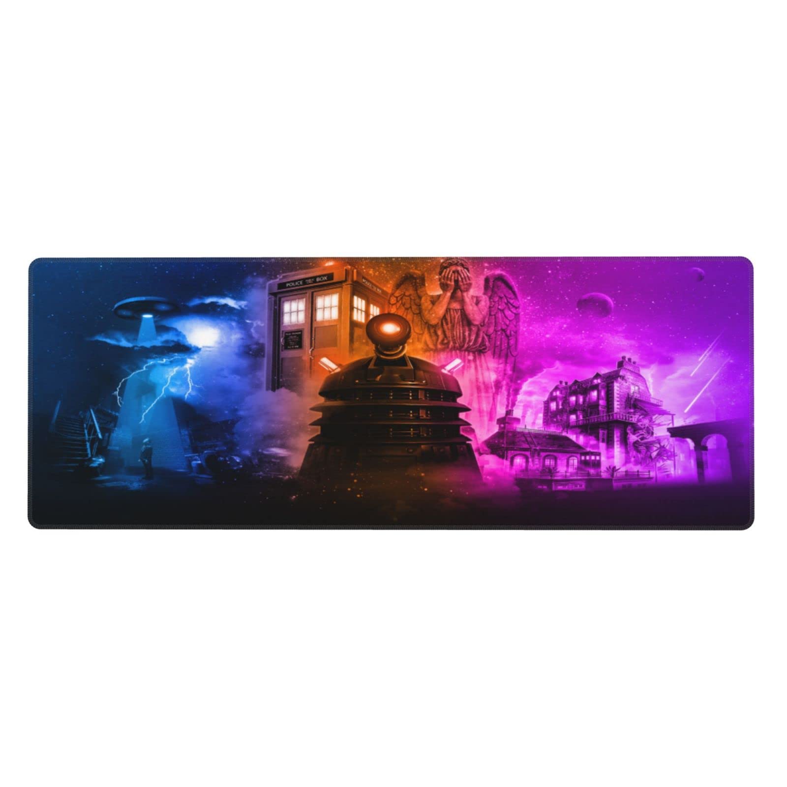 Mouse Pad 11.8x31.5 Protector Anime Rectangle Waterproof Oversized Dining Table Mat Gaming Non-Slip Rubber Mat