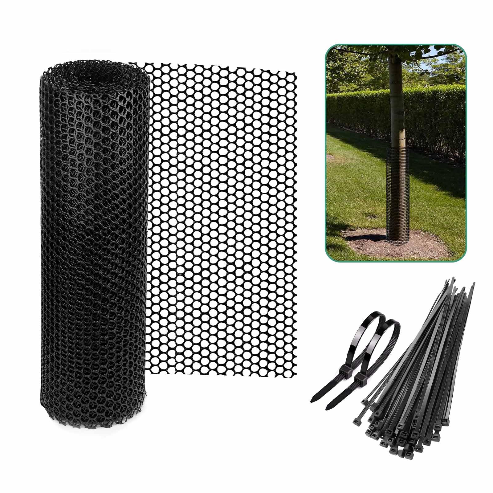 FUZEWANLI 19.6 FT Tree Protectors，Tree Trunk Protector Guard,Tree Guards for Fruit Trees,Tree Bark Repair for Tree Protectors from Deer Mowers Trimmers.
