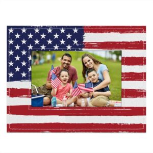 petcee american flag picture frame independence day wooden photo frame 4th of july picture frame veterans day gift american star patriotic desktop decoration christmas memories day gift supplies