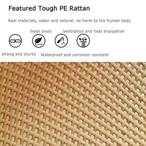 Round Hand Woven Rattan Serving Tray Floating Tray with Handles, Swimming Pool Floats,for Adults for Sandbars,Spas,Bath and Parties Serving Drinks,Brunch (Color : Black, Size : 80cm)