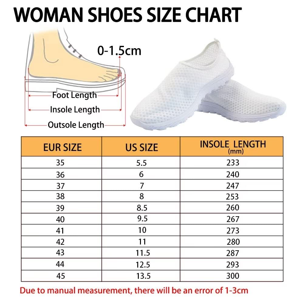 KEIAHUAN Women's Running Shoes Non Slip Athletic Tennis Shoes Sneakers Union Jack Bow Pattern Lightweight Breathable Mesh Knit Running Shoes