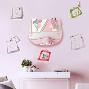 Aooyaoo Teen Girl Room Decor Mirror Wall Sticker Cute Aesthetic Bedroom Decor Self Adhesive Mirrors Wall Decor Acrylic Mirror Wall Decorations for Living Room Bedroom Home Bathroom Decor