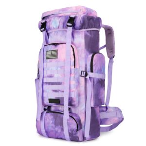 W WINTMING Hiking Backpack for Men 70L/100L Camping Backpack Military Rucksack Molle 3 Days Assault Pack for Climbing