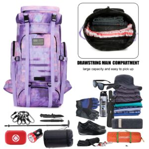 W WINTMING Hiking Backpack for Men 70L/100L Camping Backpack Military Rucksack Molle 3 Days Assault Pack for Climbing