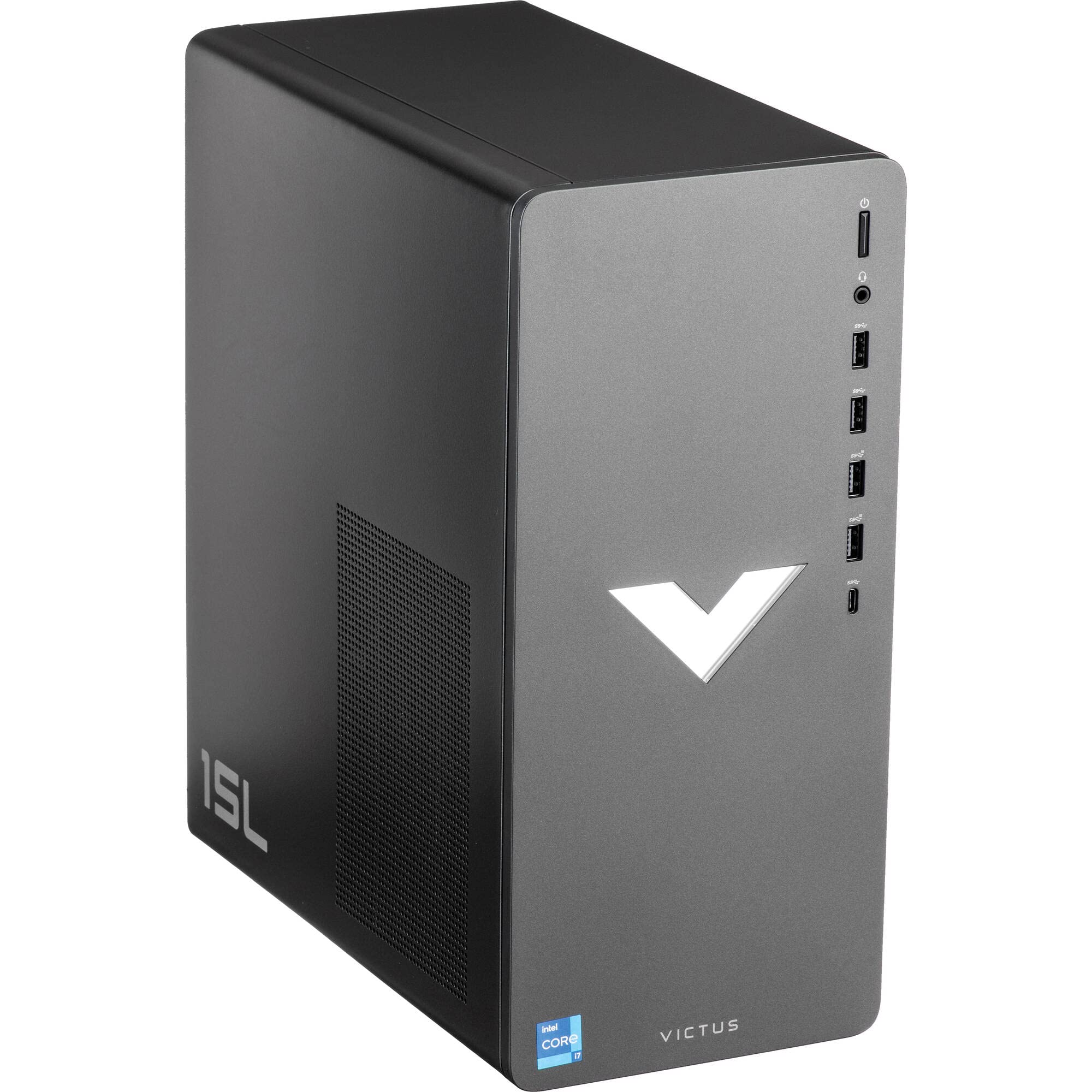 HP Victus 15L Gaming Desktop Computer, Intel Core i7-12700F(Up to 4.9GHz), NVIDIA GeForce RTX 2060 Super, 32GB RAM, 2TB PCIe SSD, WiFi 6, USB-A&C, Windows 11 Home, CUE Accessories