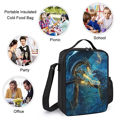 Pecxarnt Backpack Lunch Bag Set with Pencil Case Lightweight Laptop Backpacks Bookbag Cartoon Shoulder Bag Casual Daypack