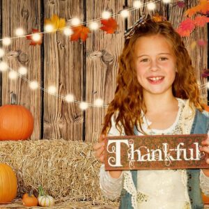 YYNXSY Fall Thanksgiving Photo Backdrop Autumn Retro Board Backdrops Wooden Fence Haystack Pumpkin Photo Background Thanksgiving Party Decorations Studio Photography Props 7X5FT YY-2516