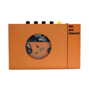 we are rewind portable cassette player (serge - orange)