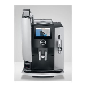 Jura S8 64 oz Water Capacity, 10 oz Bean Capacity, 15 Types of Drinks Automatic Coffee Machine (Moonlight Silver, Renewed)