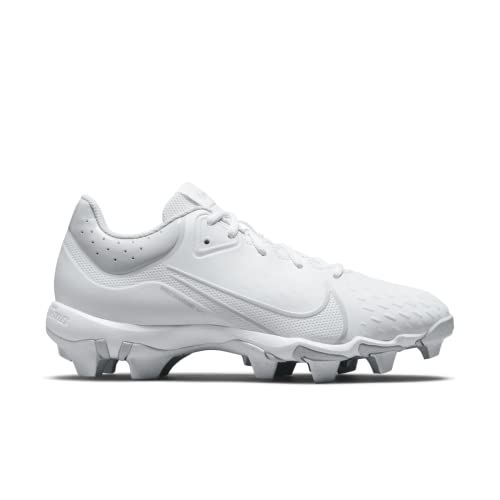 Nike Hyperdiamond 4 Keystone Molded Softball Cleats White | White | Black Size 7 Medium