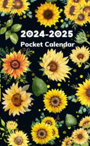 2024-2025 pocket calendar: jan 2024-dec 2025 weekly monthly planner | daily time management book for purse