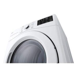 LG DLE3470W 7.4 Cu. Ft. White Ultra Large Capacity Front Load Dryer