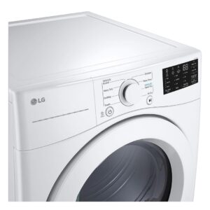 LG DLE3470W 7.4 Cu. Ft. White Ultra Large Capacity Front Load Dryer