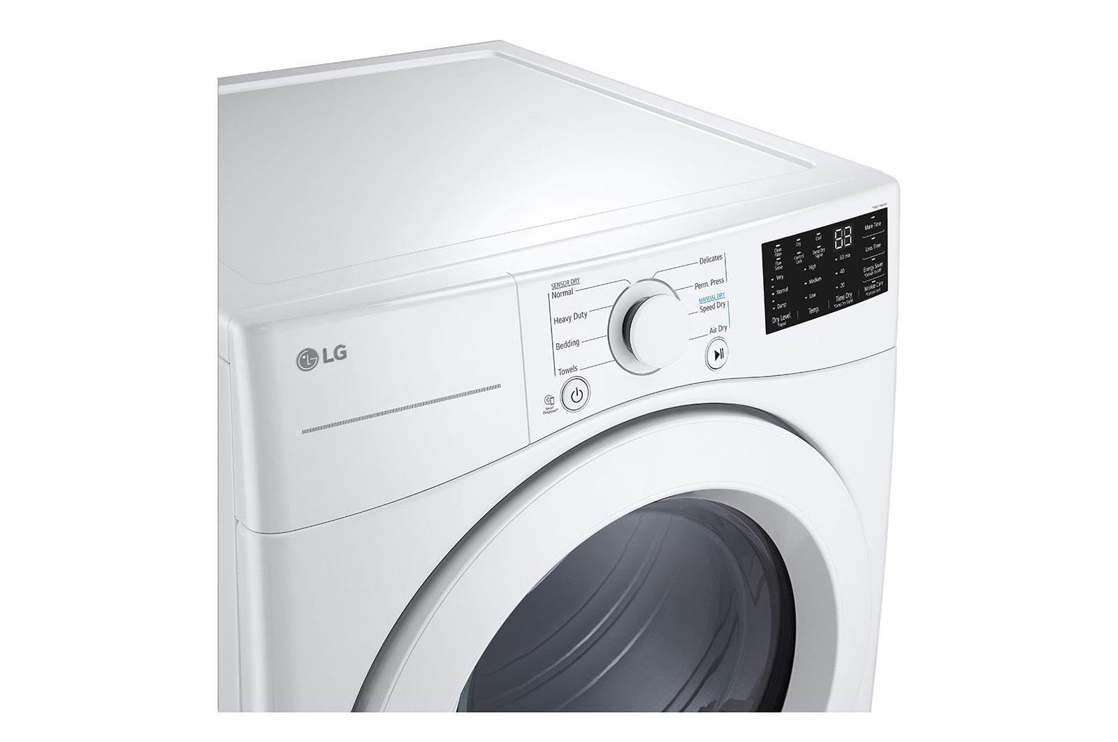 LG DLE3470W 7.4 Cu. Ft. White Ultra Large Capacity Front Load Dryer