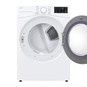 LG DLE3470W 7.4 Cu. Ft. White Ultra Large Capacity Front Load Dryer