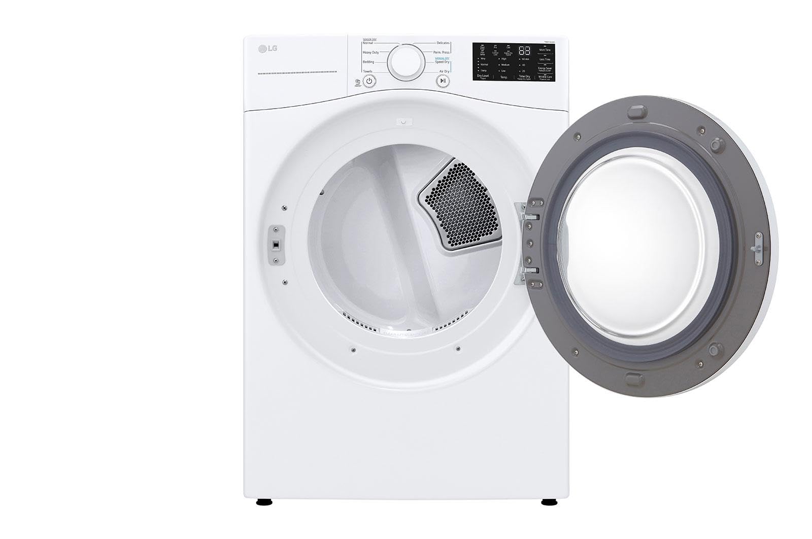 LG DLE3470W 7.4 Cu. Ft. White Ultra Large Capacity Front Load Dryer