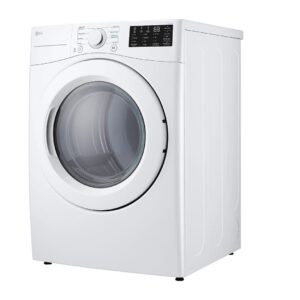 LG DLE3470W 7.4 Cu. Ft. White Ultra Large Capacity Front Load Dryer