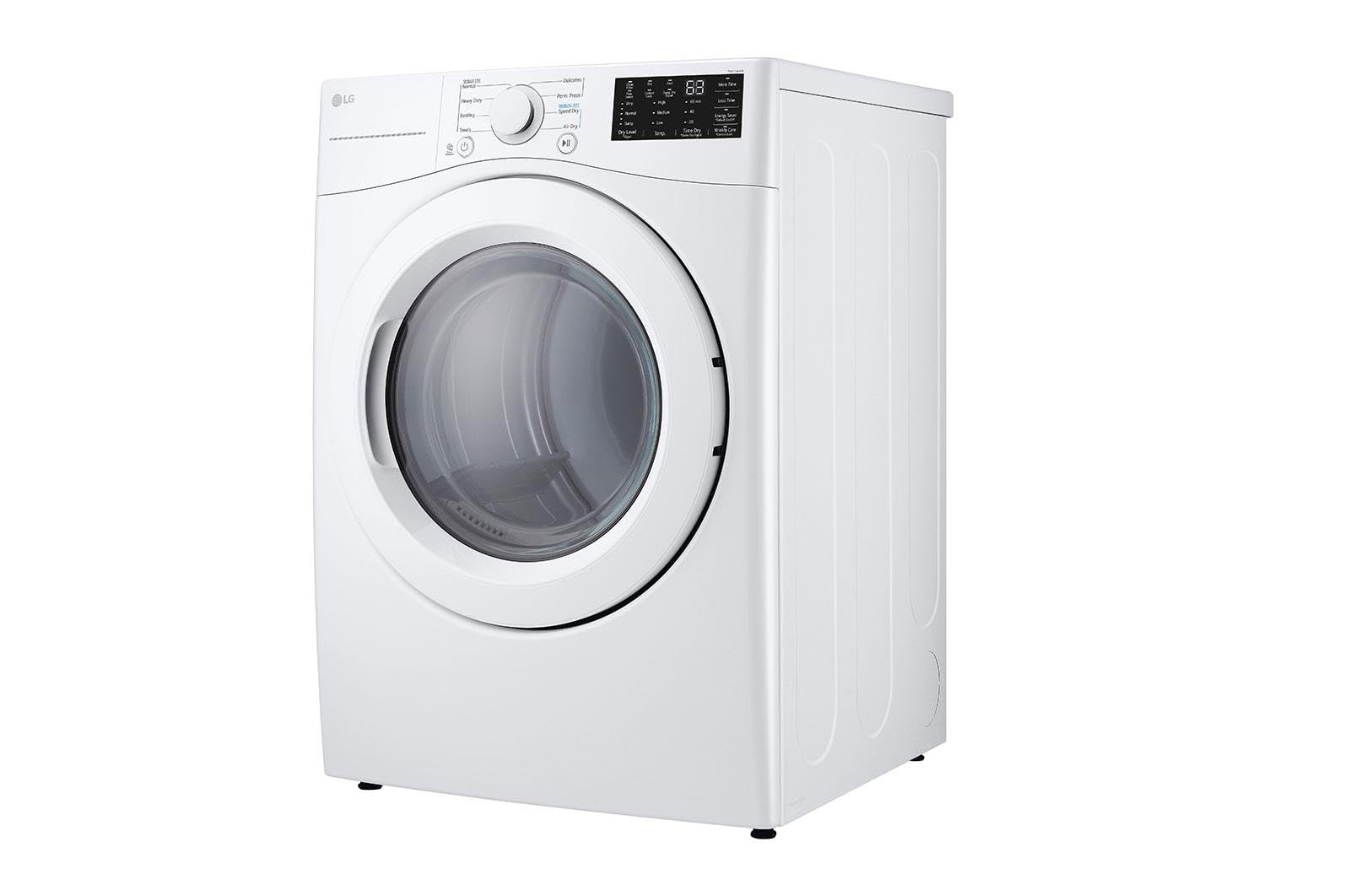 LG DLE3470W 7.4 Cu. Ft. White Ultra Large Capacity Front Load Dryer