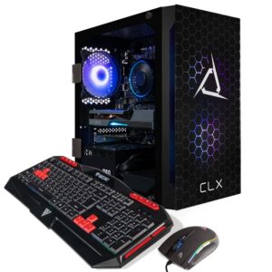 CLX Set Gaming Desktop - Intel Core i7 12700F 2.1GHz 12-Core Processor, 16GB DDR4 Memory, GeForce RTX 4060 Ti 8GB GDDR6 Graphics, 1TB SSD, 2TB HDD, WiFi, Windows 11 Home 64-bit