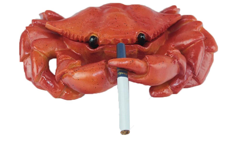 MONMOB Funny Ashtray Crab Ashtray Outdoor Ashtray Cute Ashtray for Cigarettes Home Office Porch Patio Decorations Outdoor Indoor Ashtray