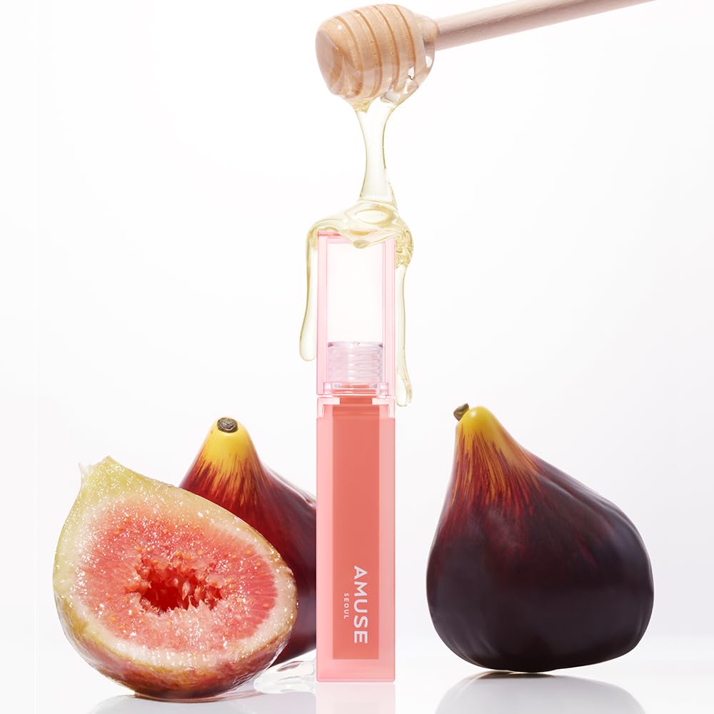 Amuse SEOUL DEW TINT 00 HONEY FIG by AVA | Soft and nude orange pink | Dewy, glossy, moisturizing, long-lasting color, youthful glow, allergen-free, vegan