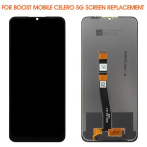 Screen for Boost Mobile Celero 5G Screen Replacement for Celero 5G LCD Screen WTCELERO5G Touch Display Digitizer Assembly Repair Parts（Black）